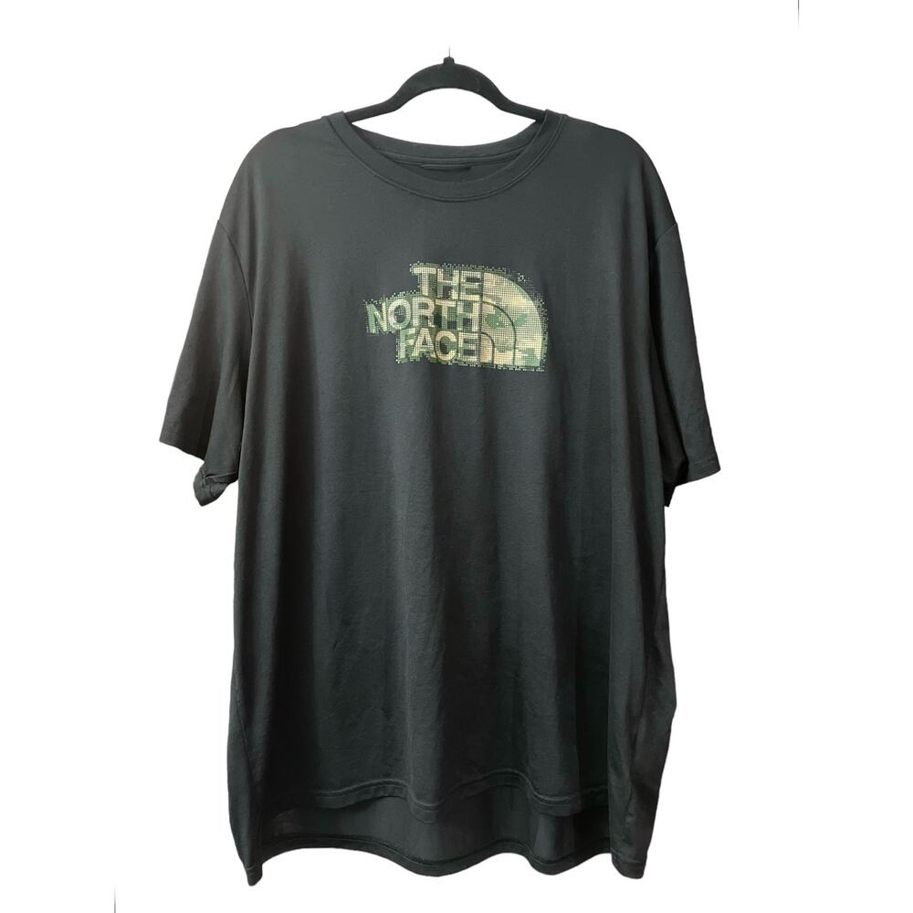 The North Face Men's Black Camo Logo Short Sleeve Soft Knit T-Shirt Size XXL
